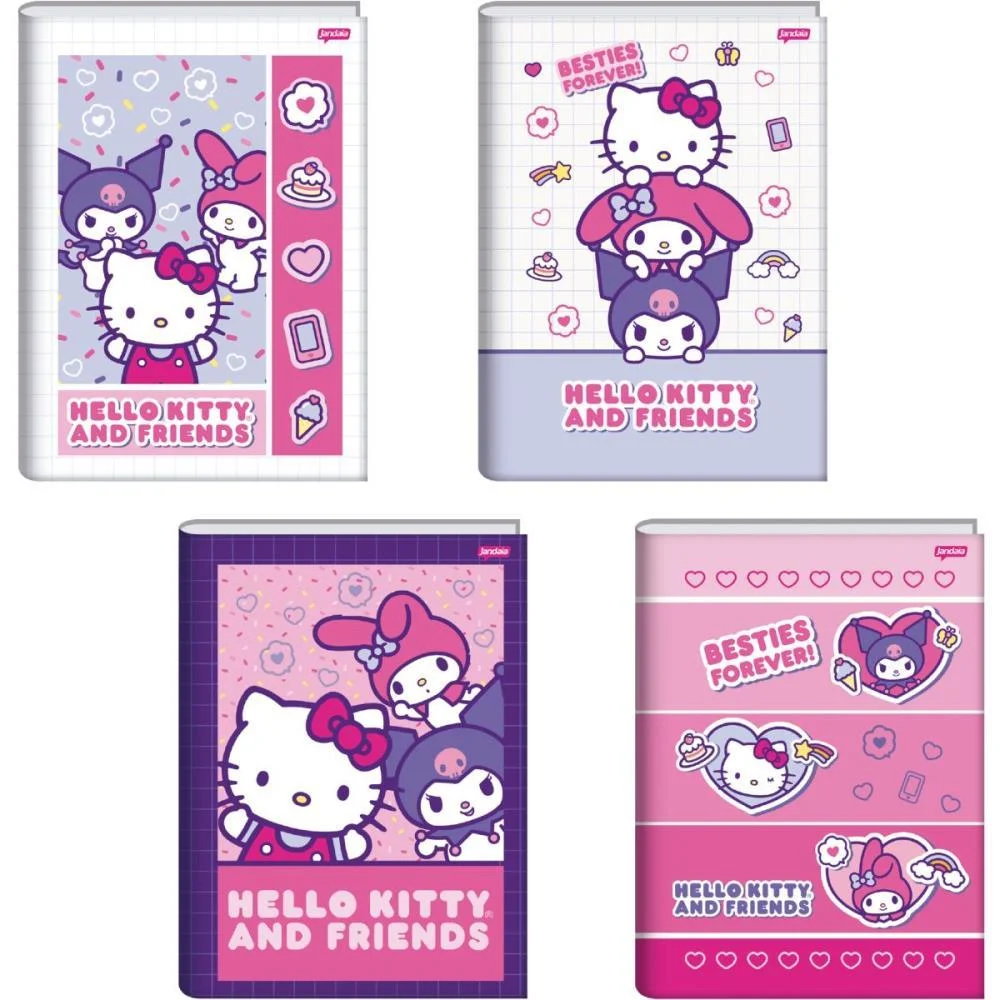 Caderno Brochurao Capa Dura Besties Forever 80Fls. Jandaia (Pct.c/05) - imagem 2