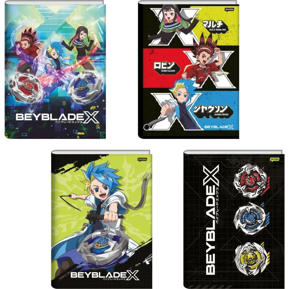Caderno Brochurao Capa Dura Beyblade 80Fls. Jandaia (Pct.c/05) - imagem 2