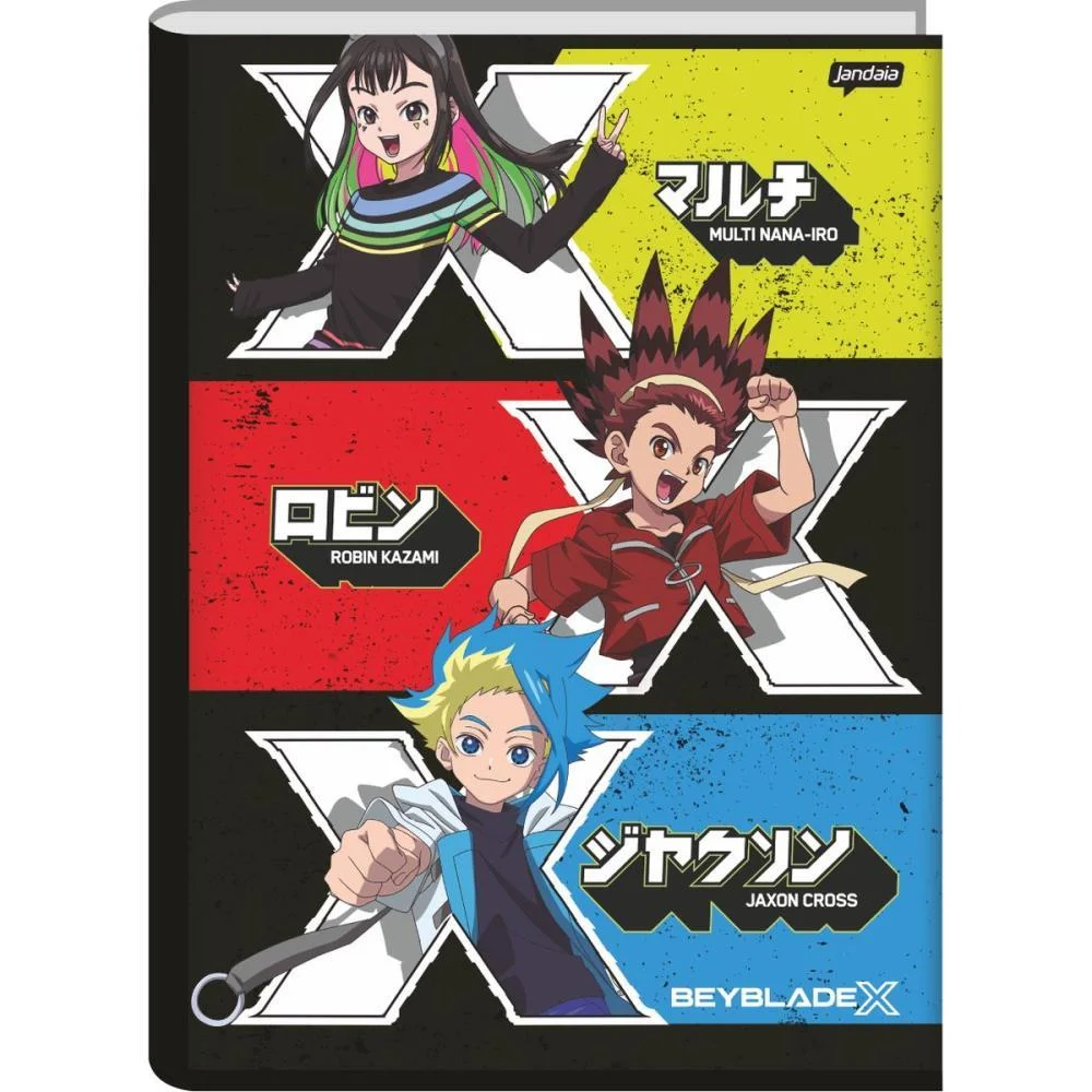 Caderno Brochurao Capa Dura Beyblade 80Fls. Jandaia (Pct.c/05) - imagem 5