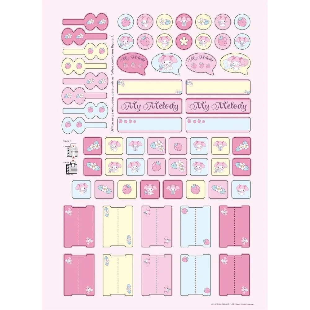 Caderno 01X1 Capa Dura My Melody 80Fls. I.a Jandaia (Pct.c/04) - imagem 11