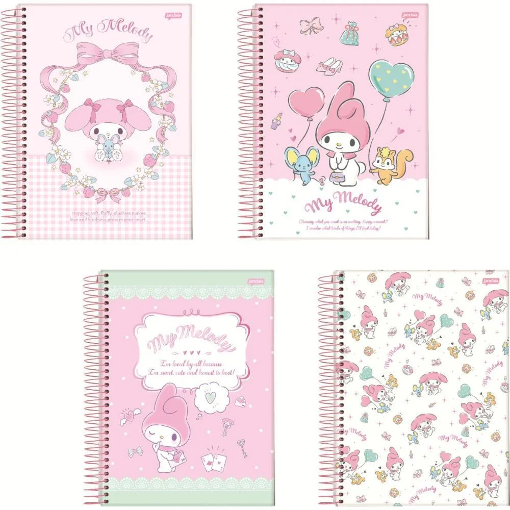 Caderno 01X1 Capa Dura My Melody 80Fls. I.a Jandaia (Pct.c/04) - imagem 3