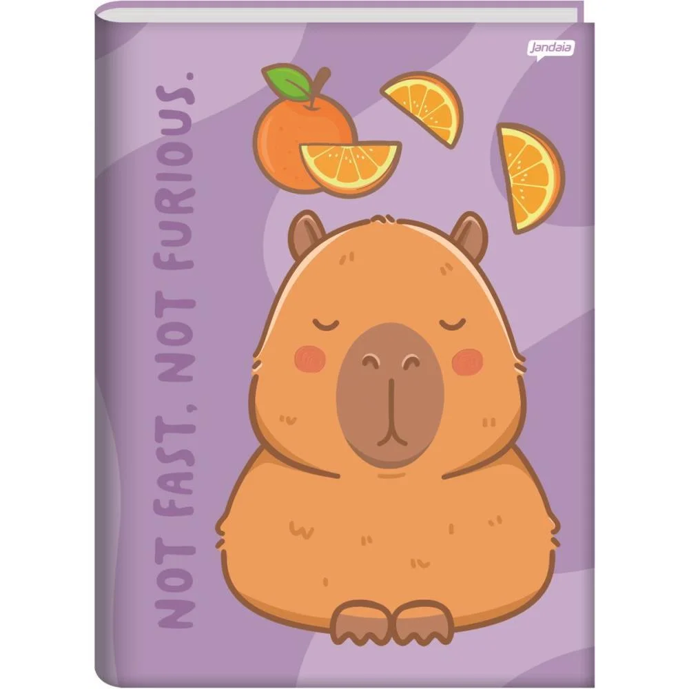Caderno Brochura 1/4 Capa Dura Capyvibes 80Fls. Jandaia (Pct.c/05) - imagem 7