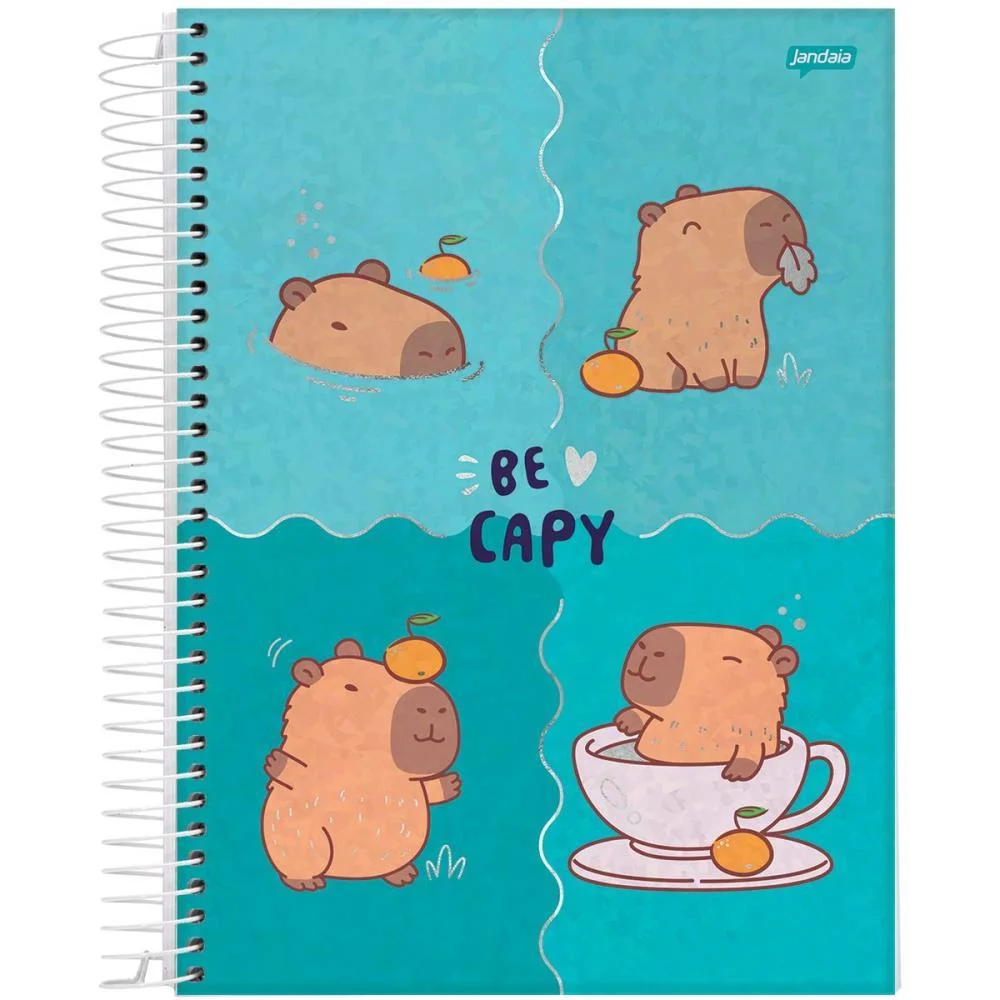 Caderno 01X1 Capa Dura Capyvibes 80Fls. I.a Jandaia (Pct.c/04) - imagem 7