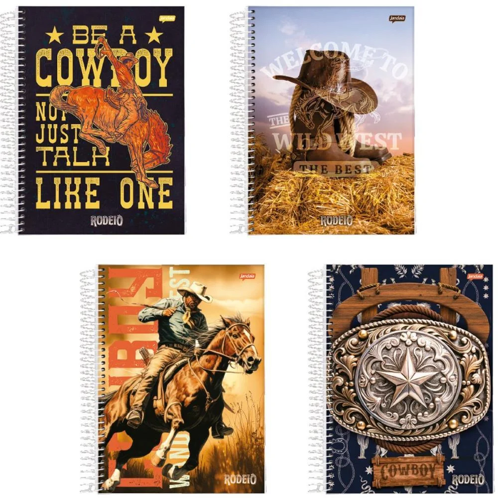 Caderno 10X1 Capa Dura Rodeio 160Fls. I.a Jandaia (Pct.c/04) - imagem 3
