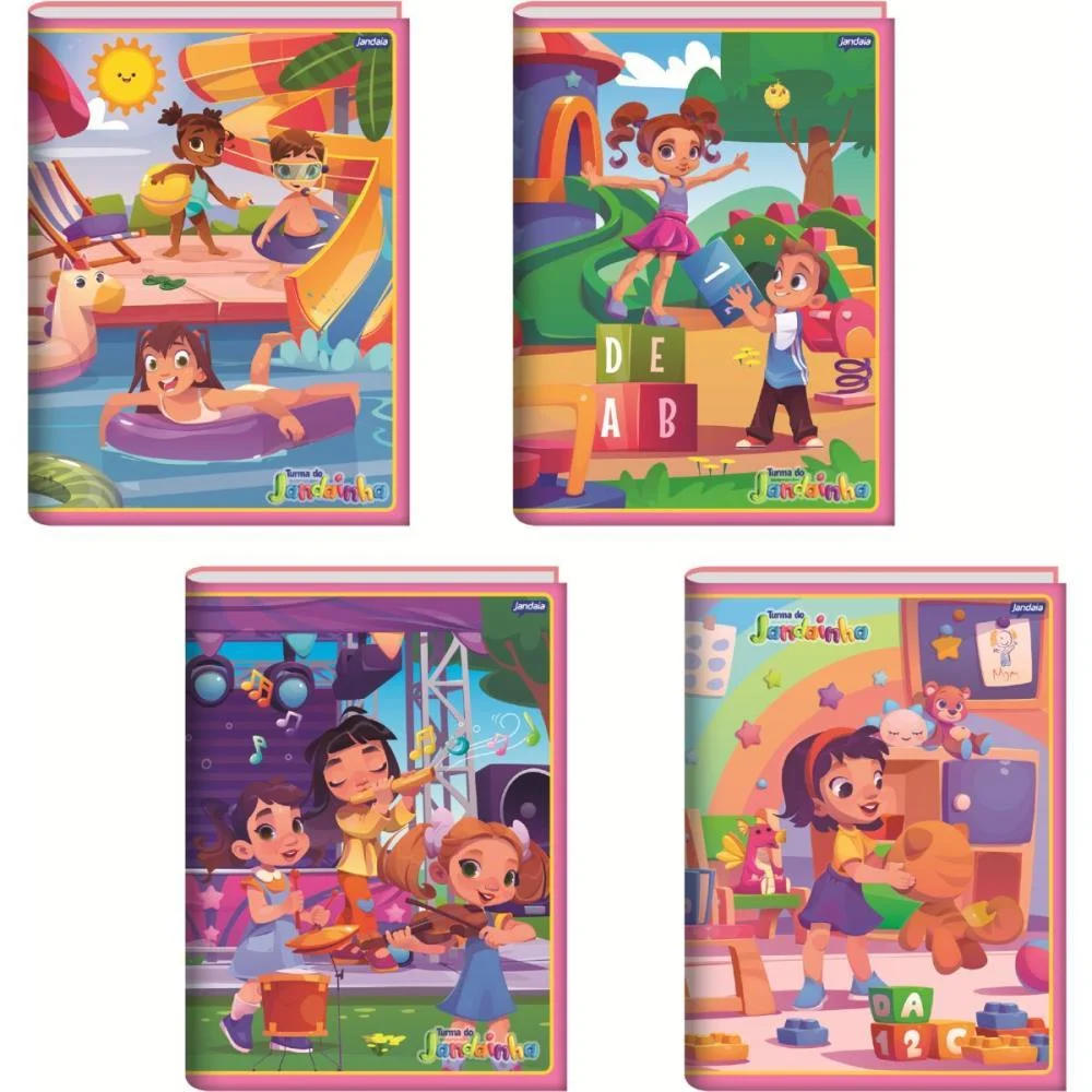Caderno Brochurao Capa Dura Jandainha Feminino 80Fls Jandaia (Pct.c/05) - imagem 2