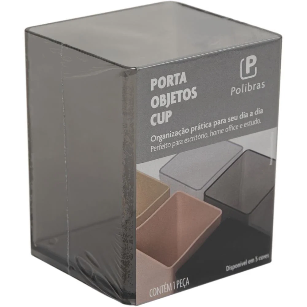 Acessorio Para Mesa Organizador Office Rosa Antigo Polibras (Unidade) - imagem 4