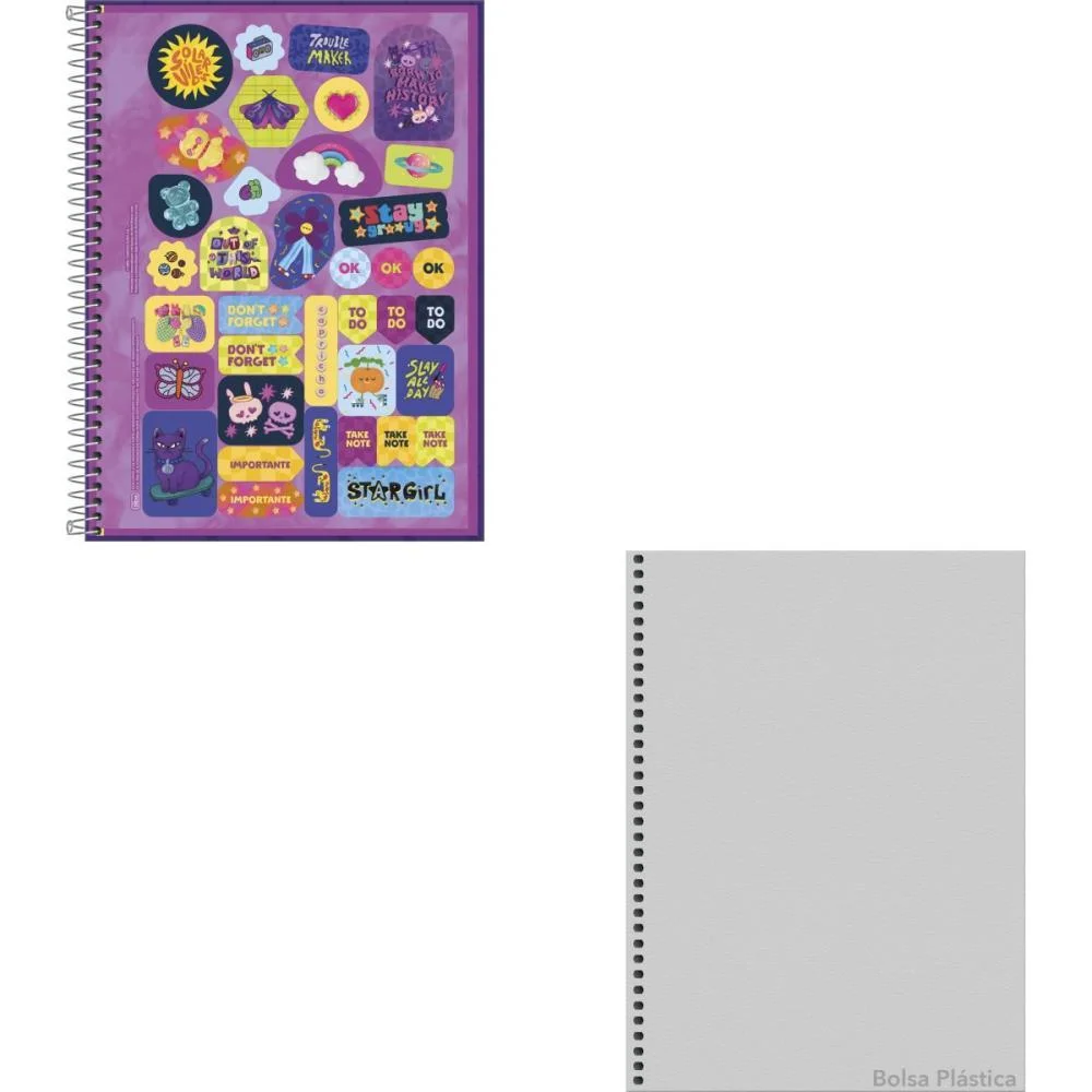 Caderno 01X1 Capa Dura Capricho 80Fls Fit Tilibra (Pct.c/04) - imagem 3