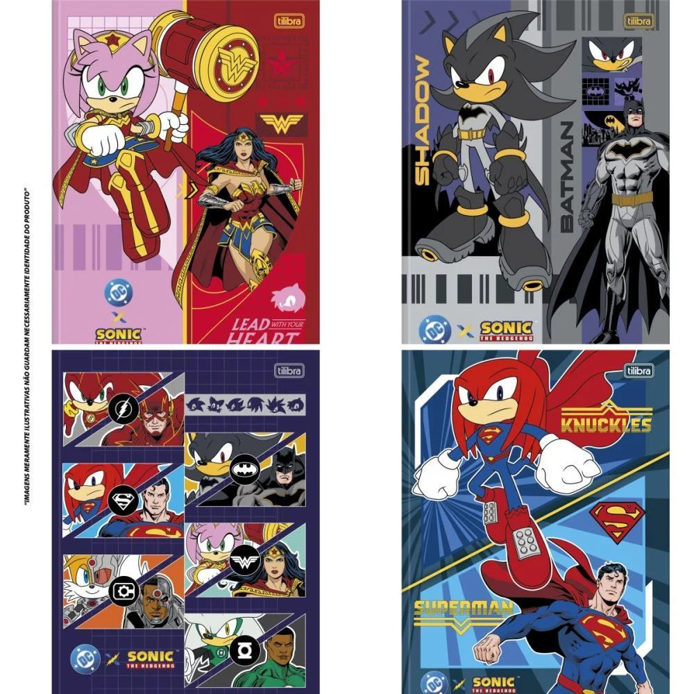 Caderno Brochurao Capa Dura Sonic Dc 80Fls Tilibra (Pct.c/05) - imagem 4