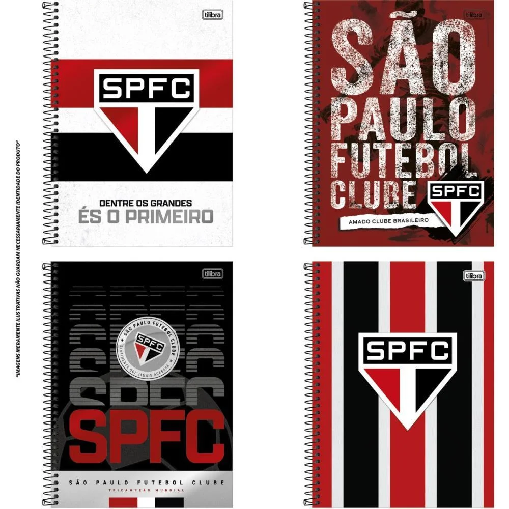 Caderno 10X1 Capa Dura Sao Paulo 160Fls Tilibra (Pct.c/04) - imagem 2