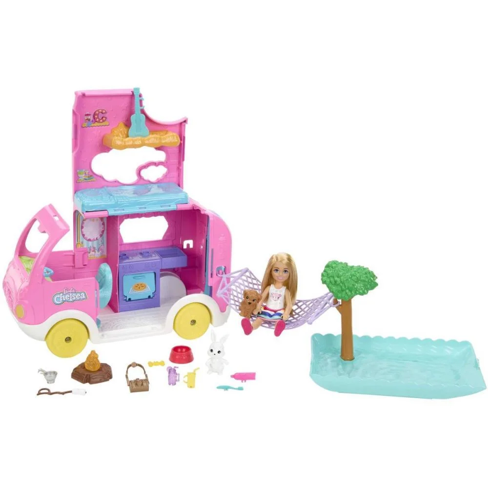 Barbie Family Chelsea Trailer De Camping Mattel (Unidade) - imagem 11