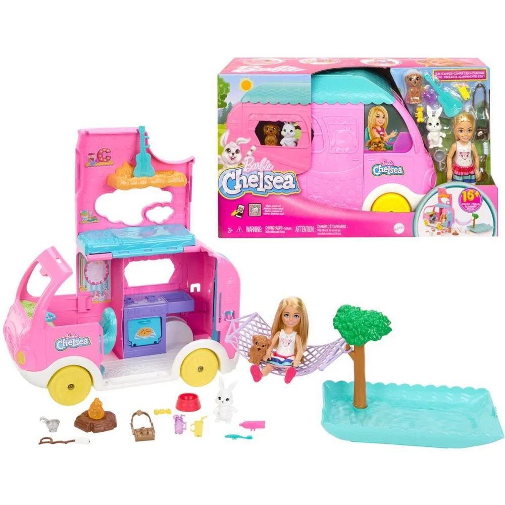Barbie Family Chelsea Trailer De Camping Mattel (Unidade) - imagem 3