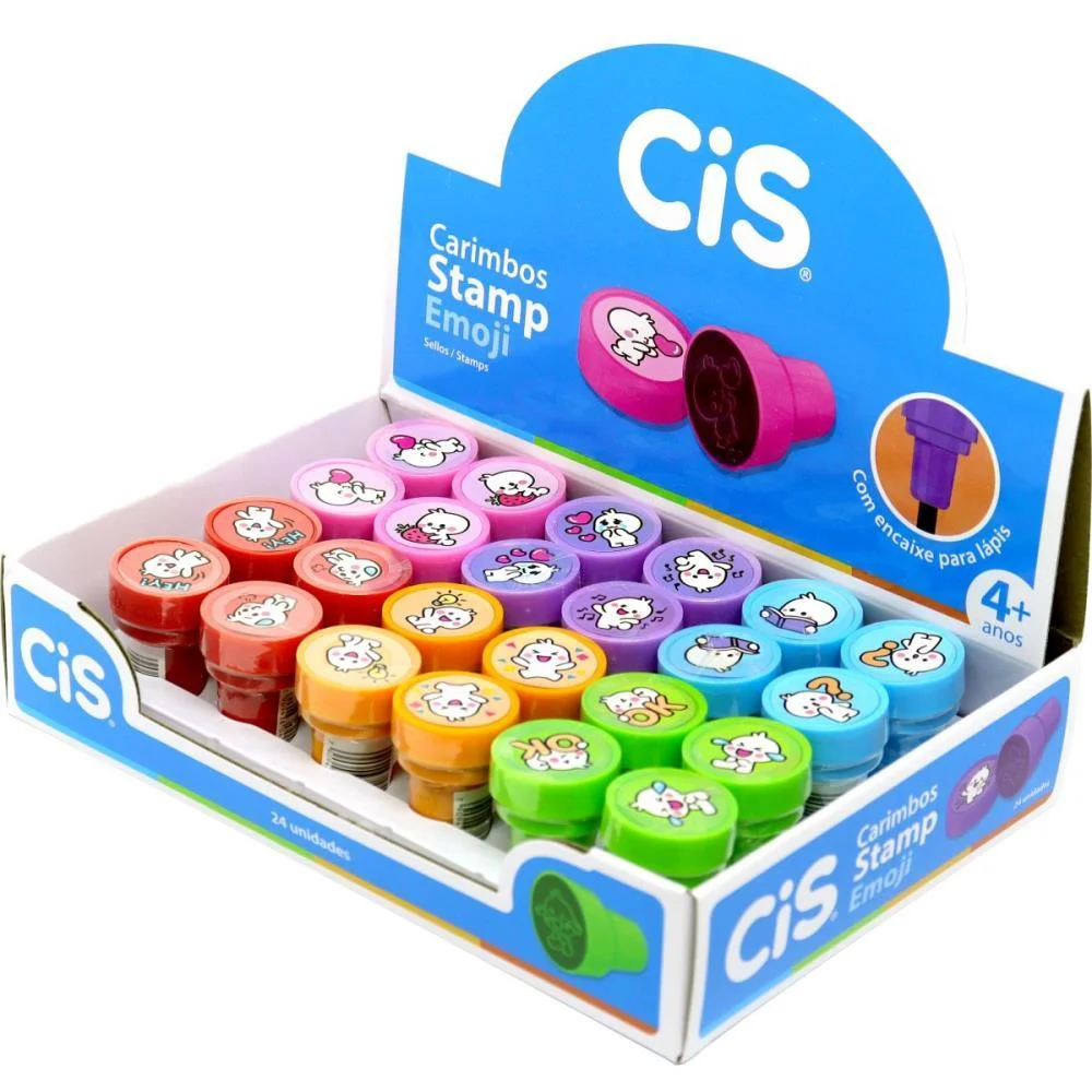 Carimbo Pedagogico Cis Stamp Emoji Sertic (Cx.c/24) - imagem 2