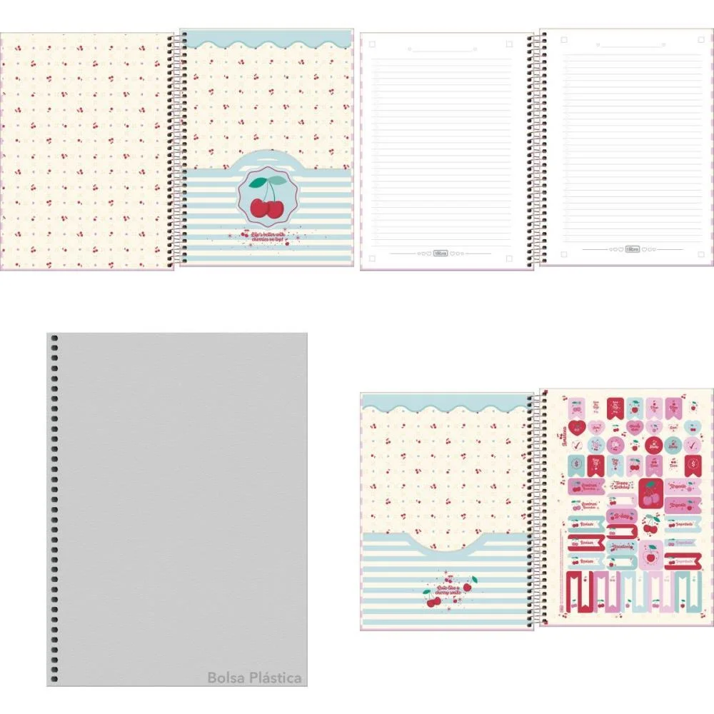 Caderno 10X1 Capa Dura Amarena 160Fls Tilibra (Pct.c/04) - imagem 3