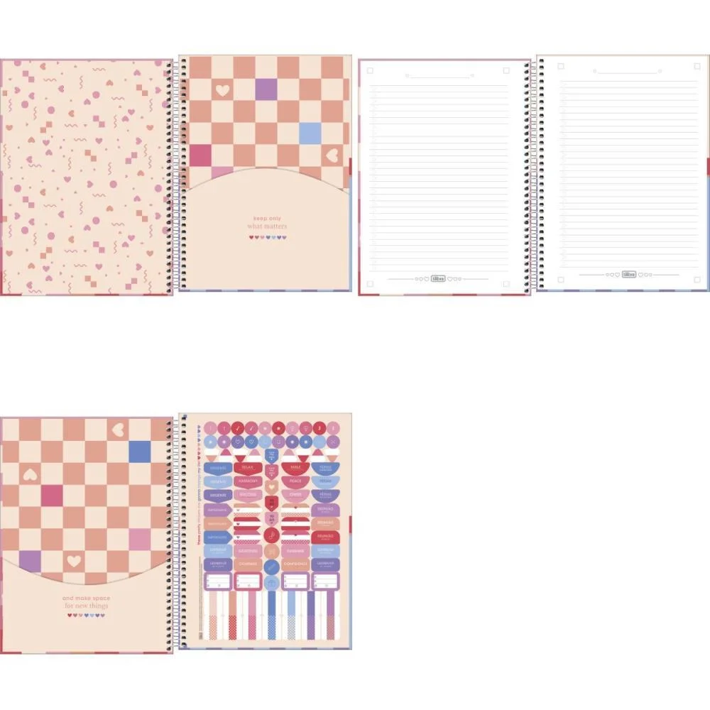 Caderno 01X1 Capa Dura Melrose 80Fls Tilibra (Pct.c/04) - imagem 3
