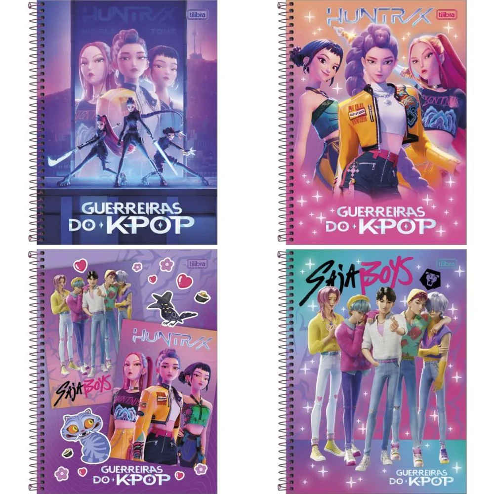 Caderno 01X1 Capa Dura Guerreiras Do K-Pop 80Fls Tilibra (Pct.c/04) - imagem 2