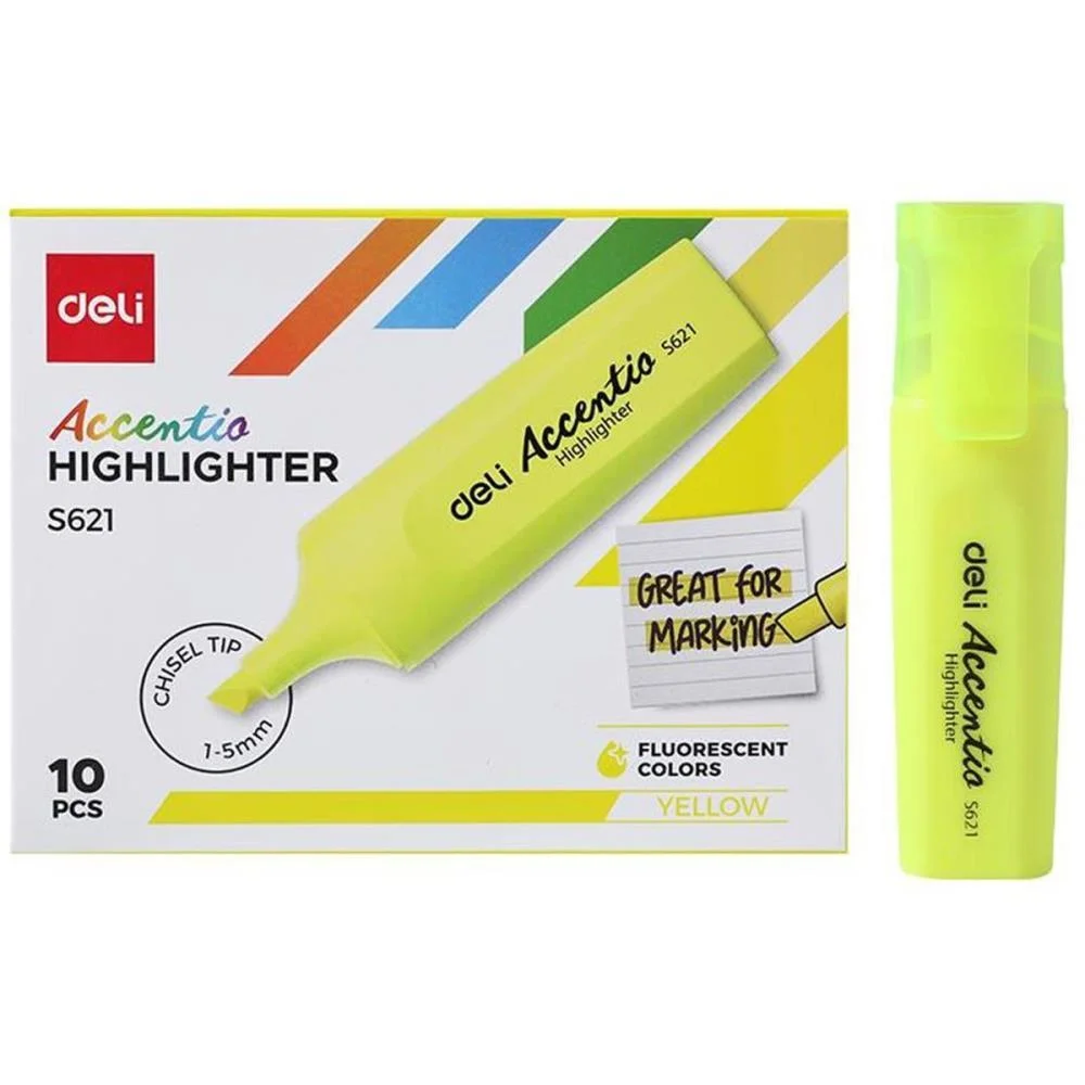 Caneta Marca Texto Accent Flourescente 1-5Mm Am Deli (Cx.c/10) - imagem 3
