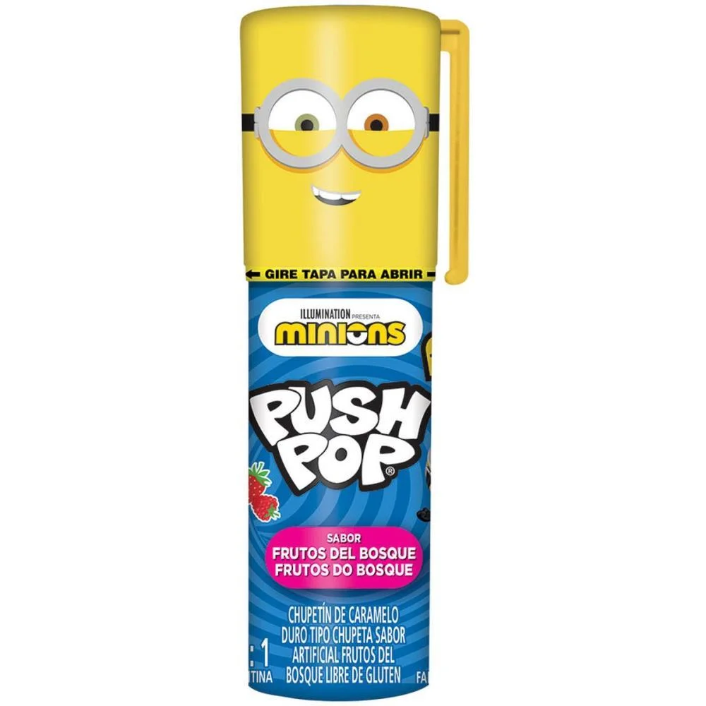 Doce Push Pop Minions Torre Bazooka Candy (Dp.c/30) - imagem 4