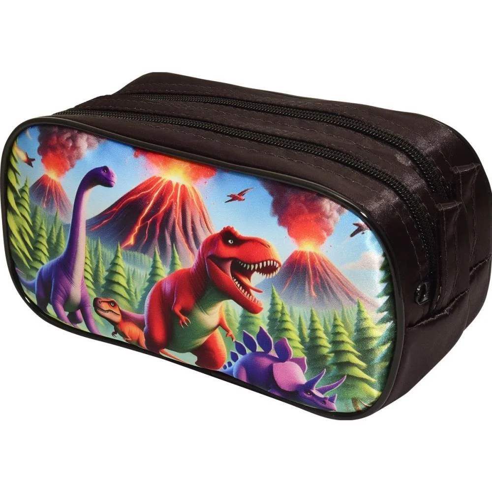 Estojo Duplo Dino Vulcao/Fogo Sortido Reflex (Unidade) - imagem 3