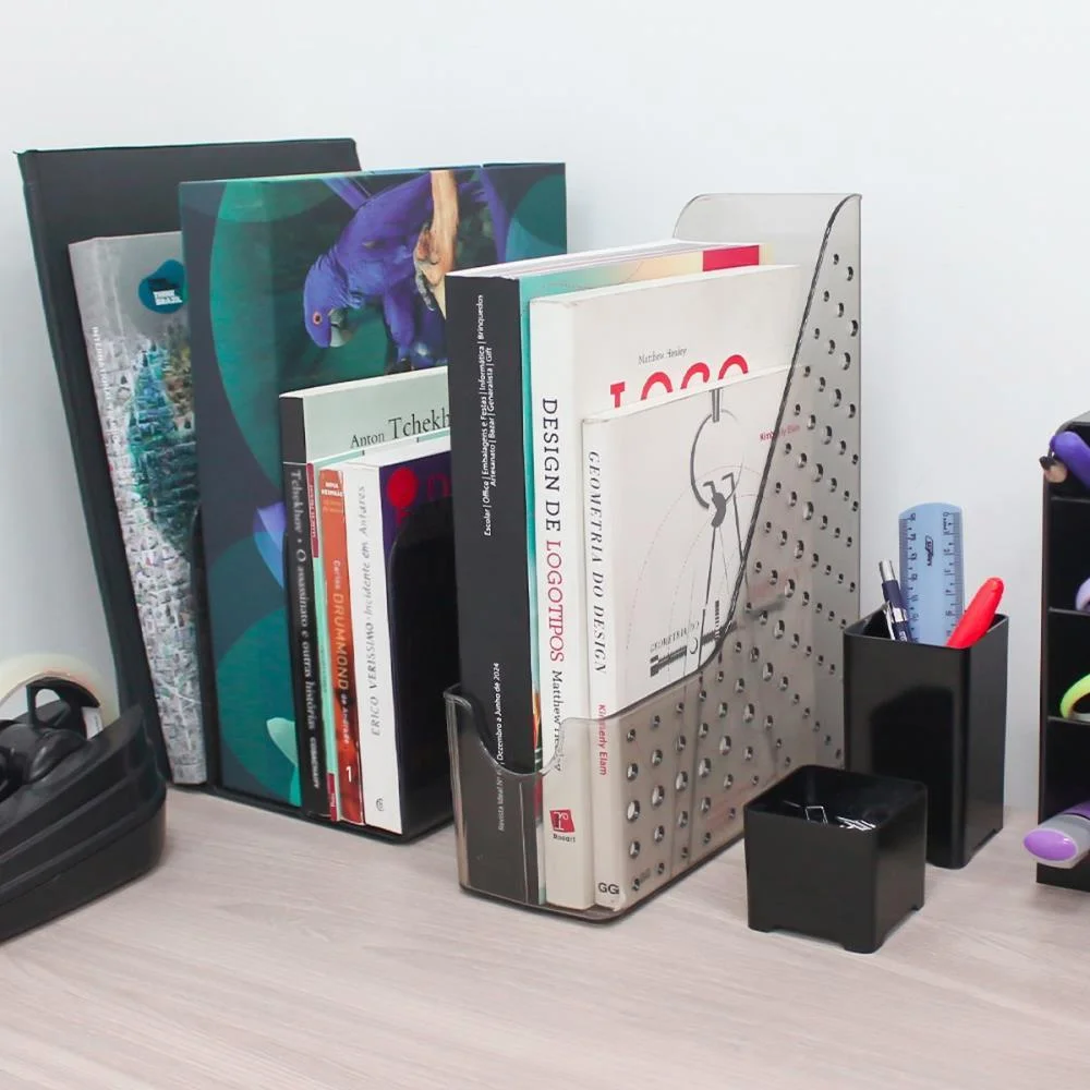 Acessorio Para Mesa Porta Revistas Fume Selado Maxcril (Unidade) - imagem 4