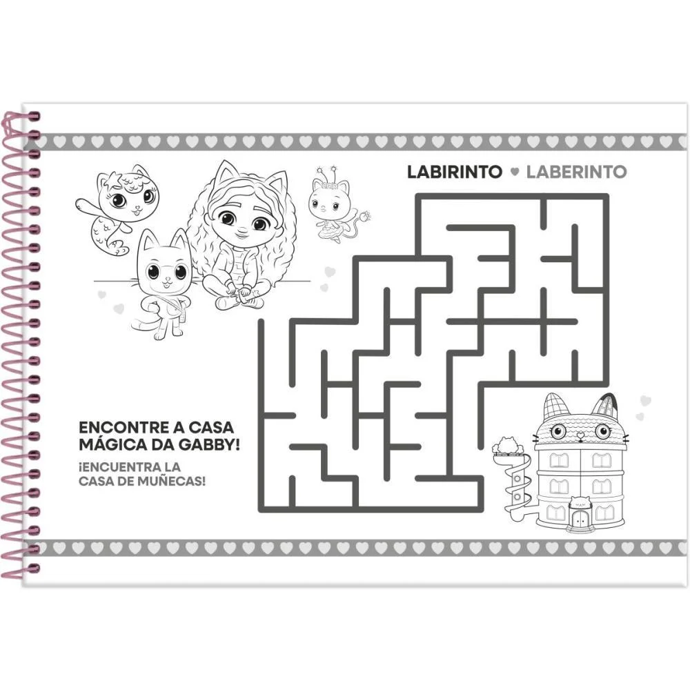 Caderno Desenho Univ Capa Dura A Casa Magica Da Gabby 80Fls Foroni (Pct.c/05) - imagem 6