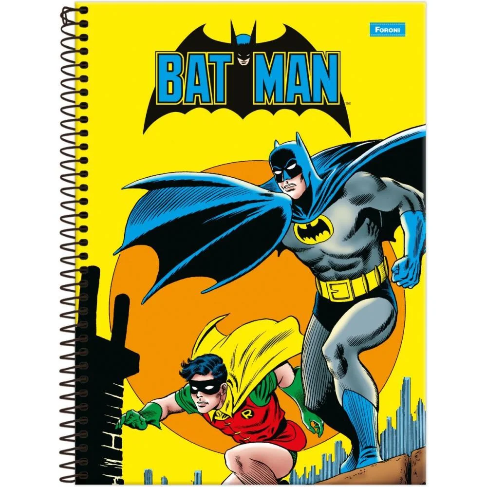 Caderno 10X1 Capa Dura Batman Fit 160Fls Foroni (Pct.c/04) - imagem 2