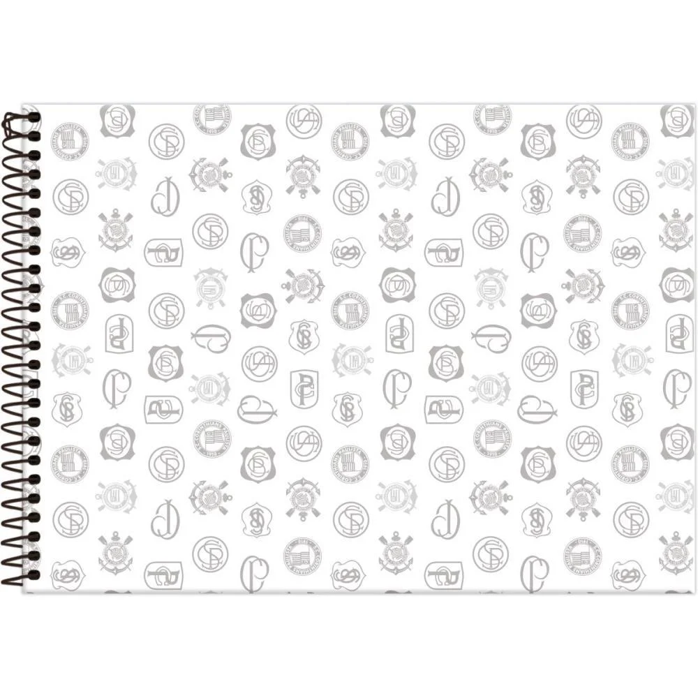 Caderno Desenho Univ Capa Dura Corinthians 80Fls Foroni (Pct.c/05) - imagem 5