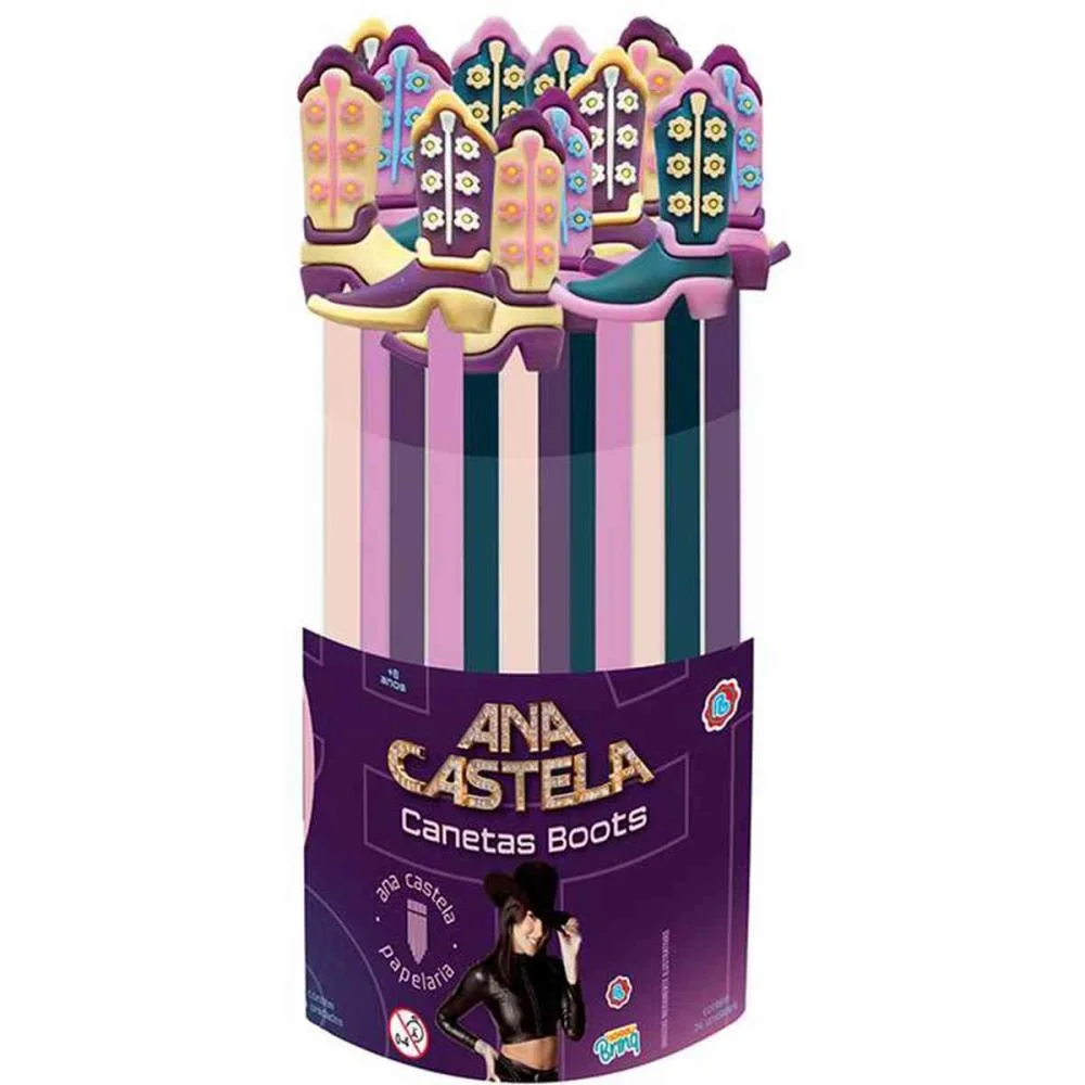 Caneta Gel Ana Castela C/Bota (S) Polibrinq (Dp.c/24) - imagem 5