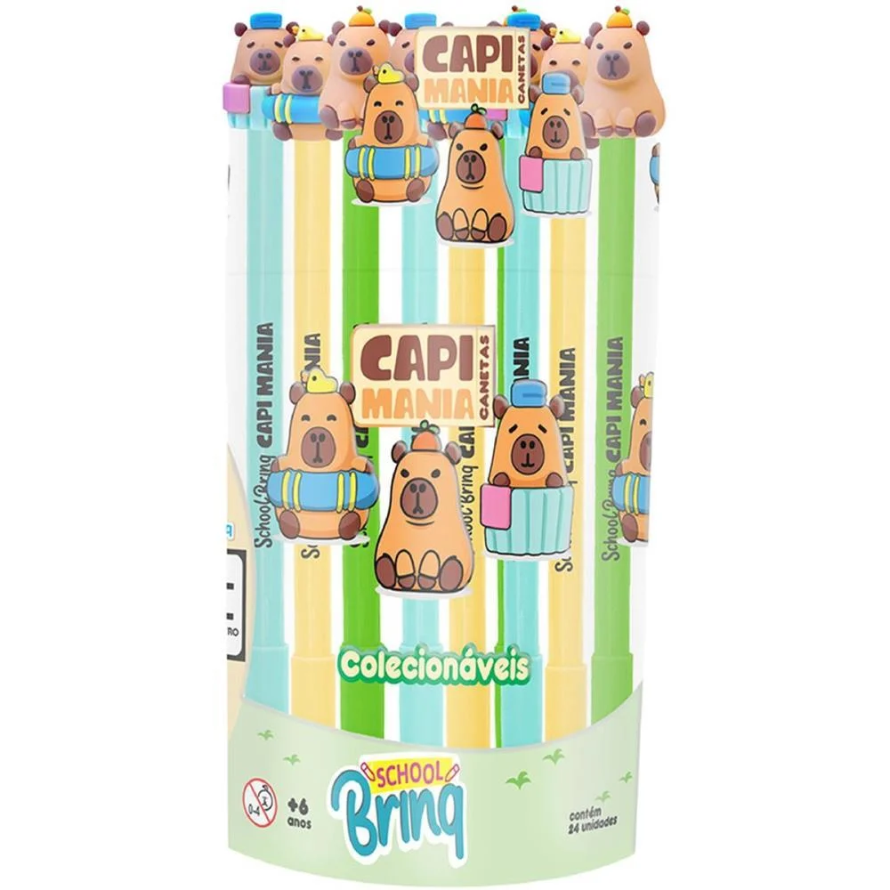 Caneta Gel Capivara 3Mod.(S) Polibrinq (Pote.c/24) - imagem 2