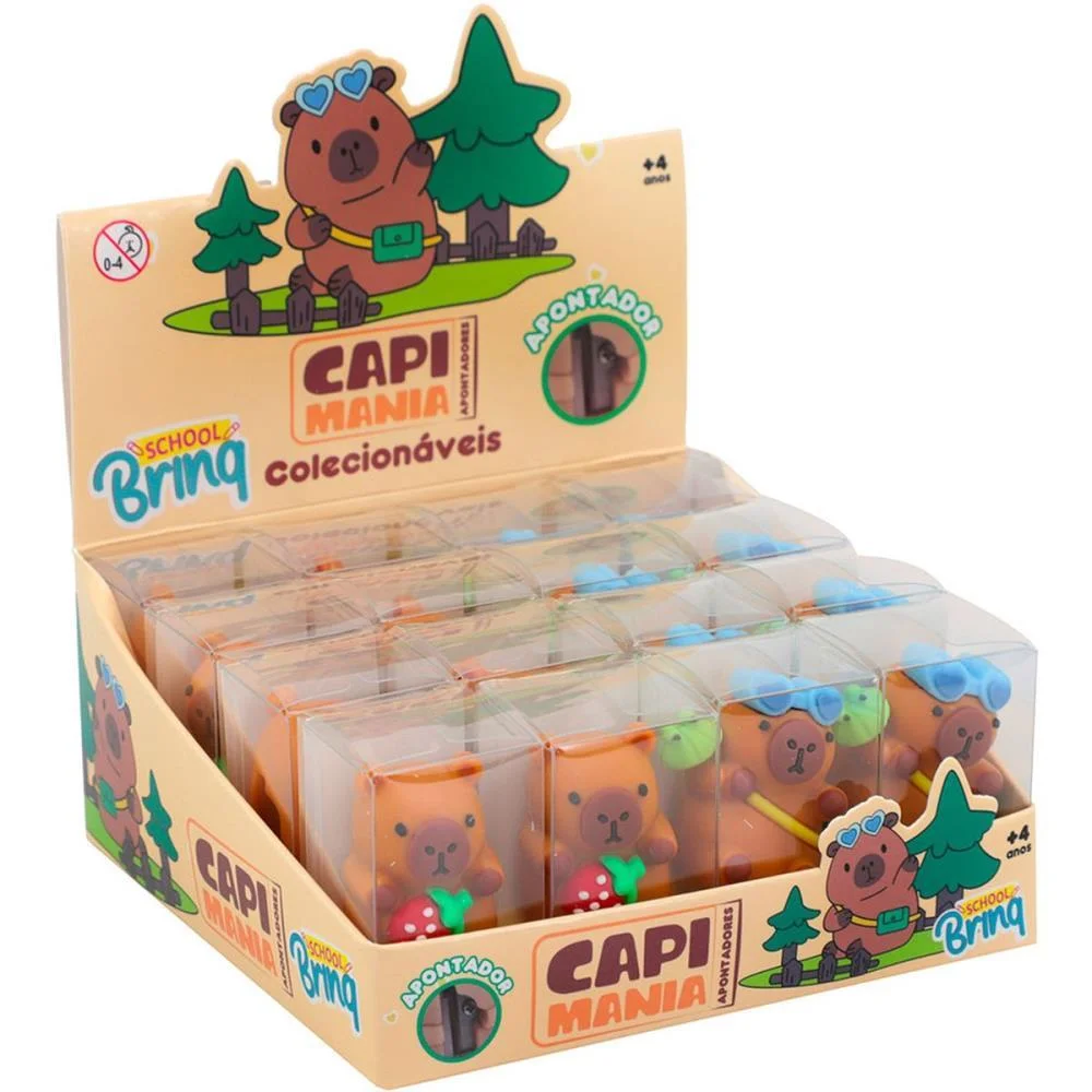 Apontador Sem Deposito Capivara 3Mod.(S) Polibrinq (Dp.c/16) - imagem 3