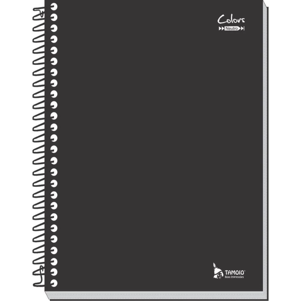 Caderno 20X1 Capa Dura Neutro Preto 400 Folhas Tamoio (Pct.c/02) - imagem 2