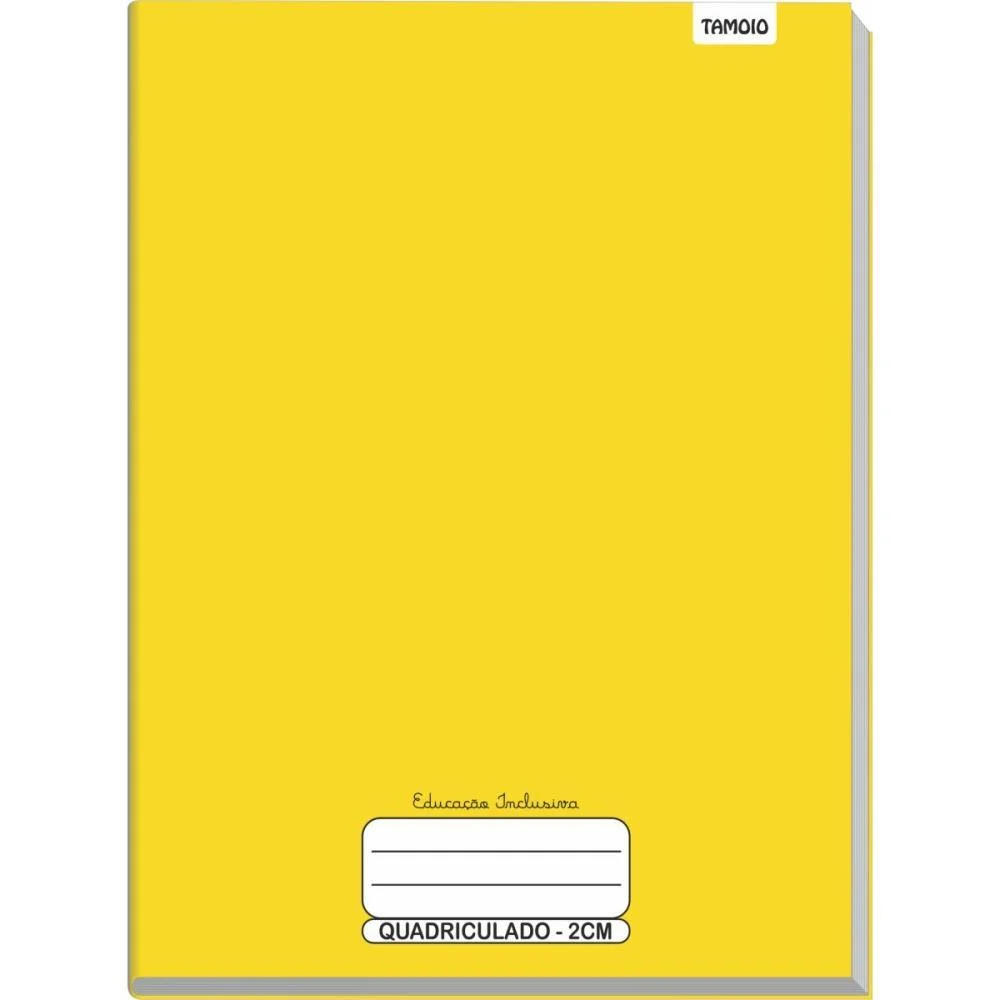 Caderno Quadriculado Univers. 2X2Cm Ampliado Ed. Inclusiva Tamoio (Pct.c/05) - imagem 4