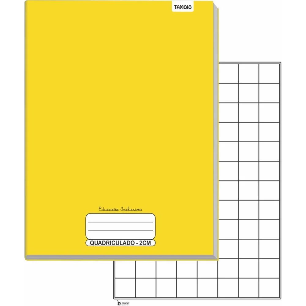 Caderno Quadriculado Univers. 2X2Cm Ampliado Ed. Inclusiva Tamoio (Pct.c/05) - imagem 5