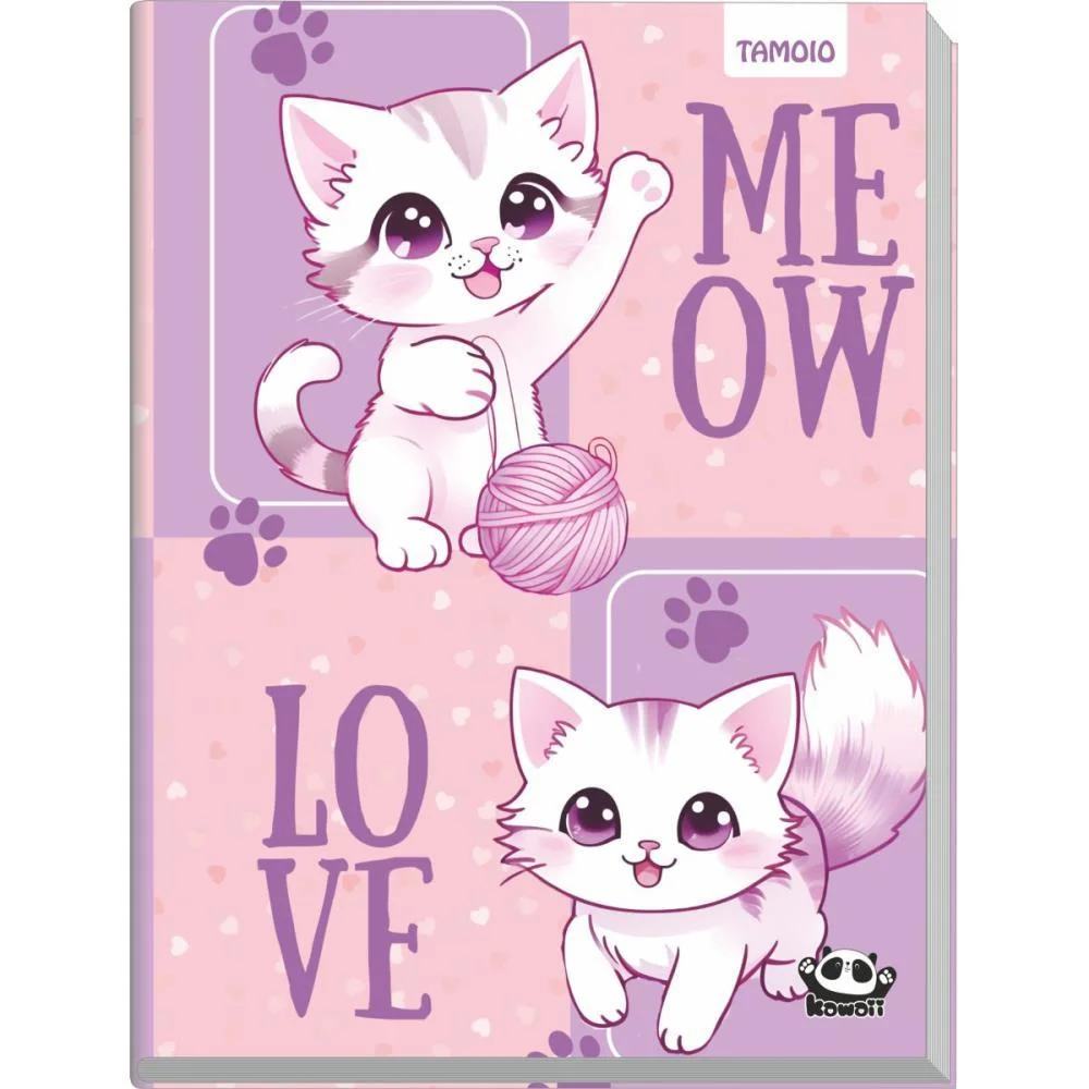 Caderno Brochurao Capa Dura Kawaii 96 Folhas Tamoio (Pct.c/04) - imagem 5
