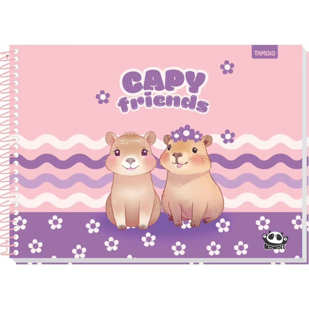 Caderno Desenho Univ Capa Dura Kawaii 48 Folhas Tamoio (Pct.c/04) - imagem 4