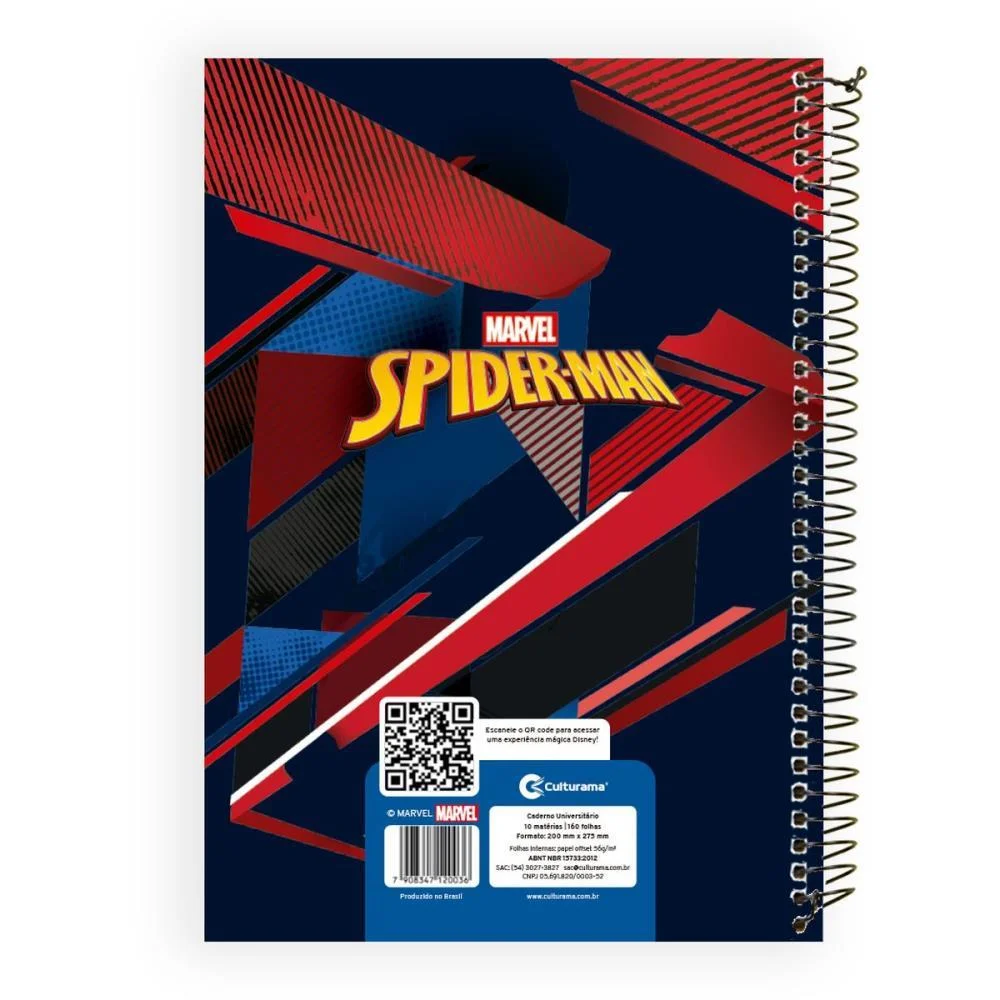 Caderno 10X1 Capa Dura Marvel 160Fls Culturama (Pct.c/03) - imagem 5