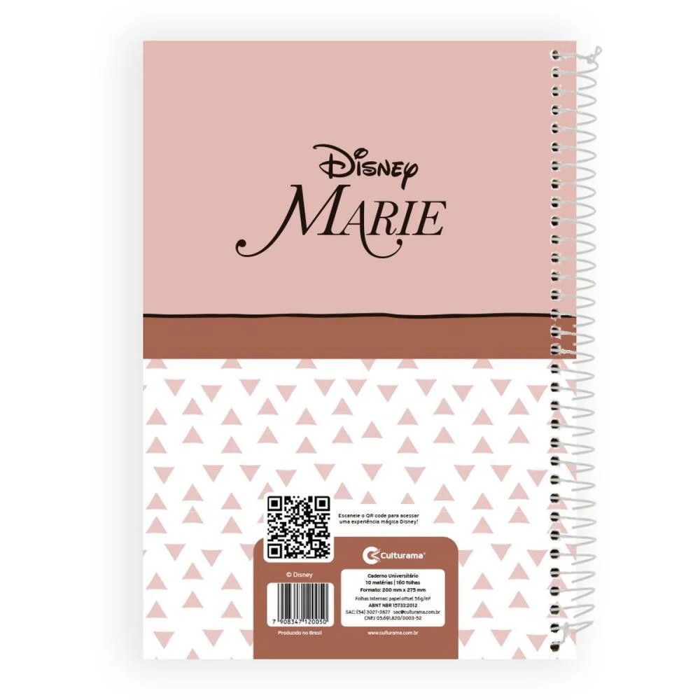 Caderno 10X1 Capa Dura Pooh E Marie 160Fls Classicos Culturama (Pct.c/03) - imagem 4