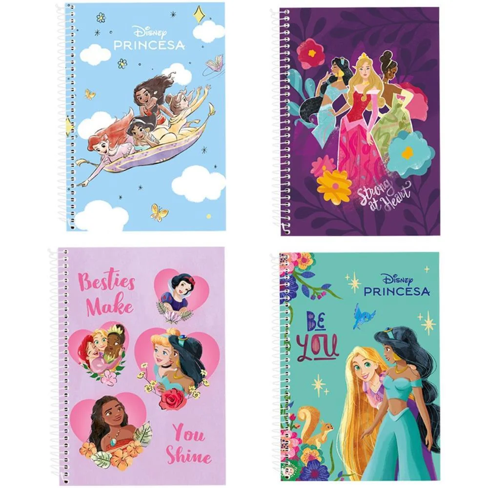 Caderno 10X1 Capa Dura Princesas 160Fls Culturama (Pct.c/03) - imagem 2