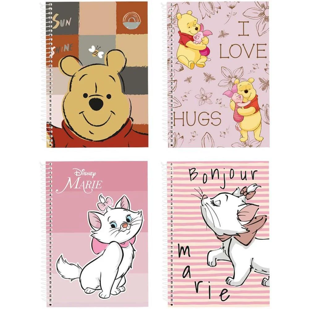 Caderno 01X1 Capa Dura Pooh E Marie 80Fls Classicos Culturama (Pct.c/04) - imagem 2