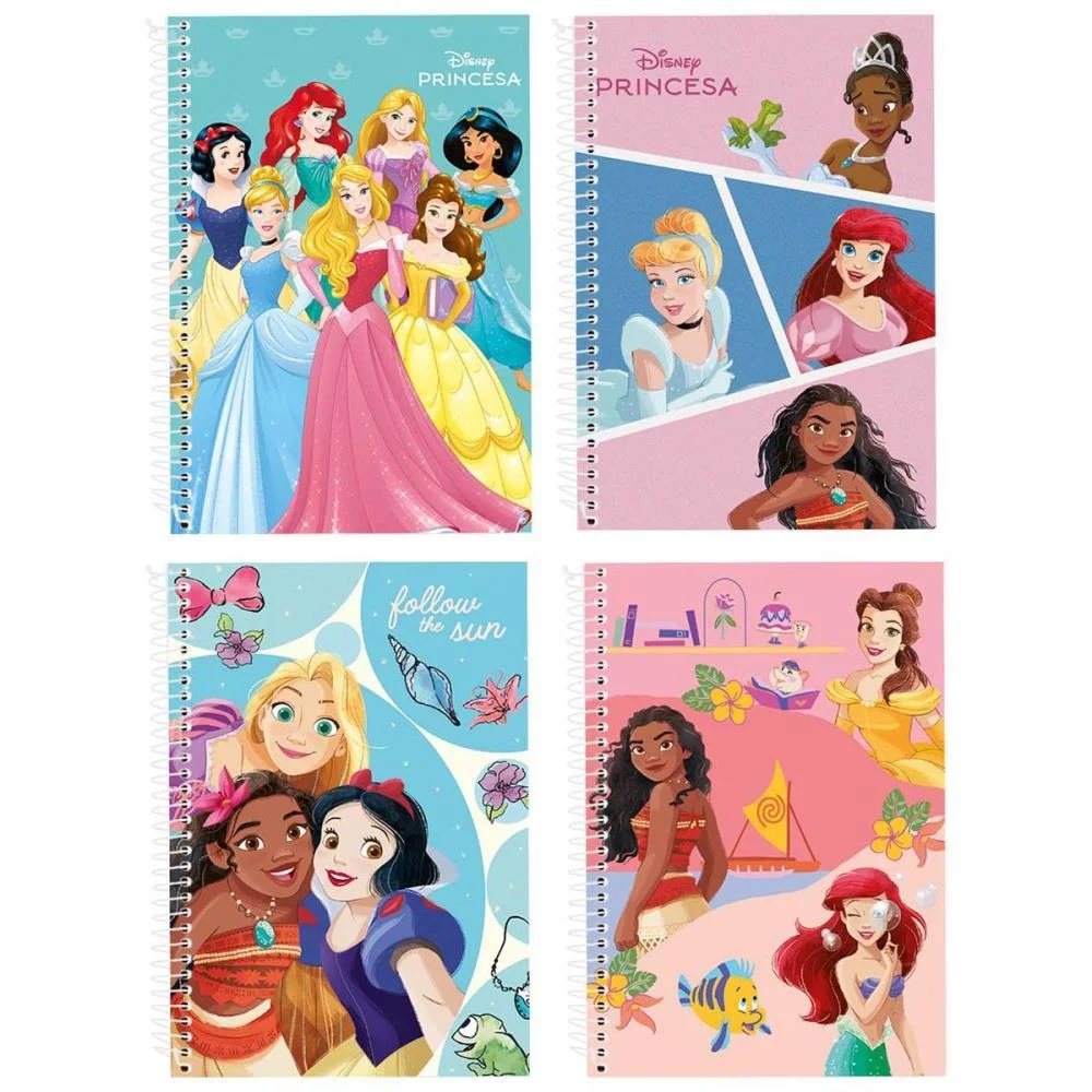 Caderno 01X1 Capa Dura Princesas 80Fls Culturama (Pct.c/04) - imagem 7