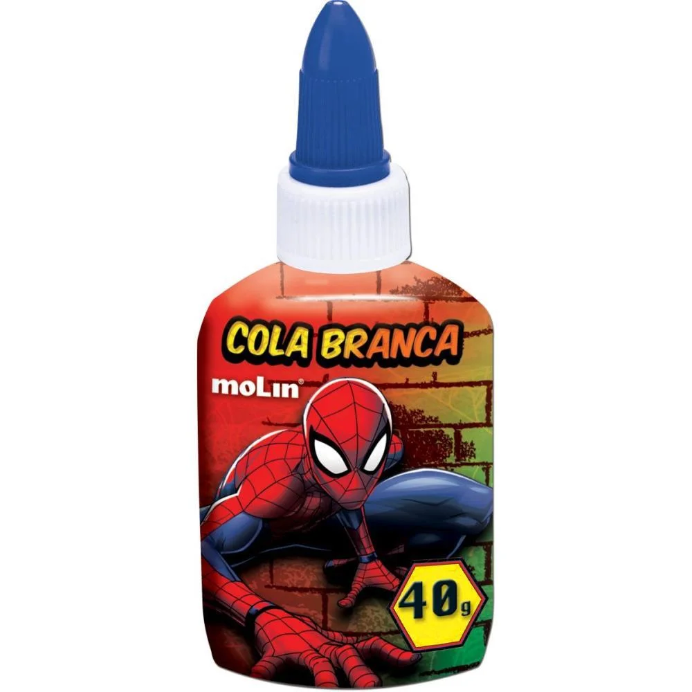 Cola Escolar Spiderman 40G Molin (Dp.c/12) - imagem 4