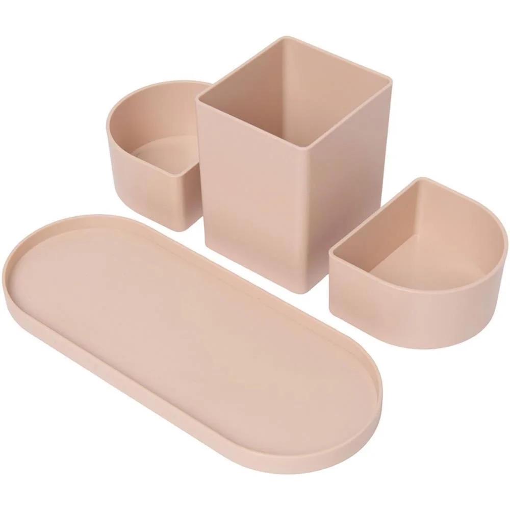Acessorio Para Mesa Organizador Triple Rosa Antigo Polibras (Kit) - imagem 3