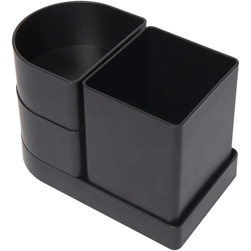 Acessorio Para Mesa Organizador Compact Preto 4 Pe Polibras (Kit) - imagem 4