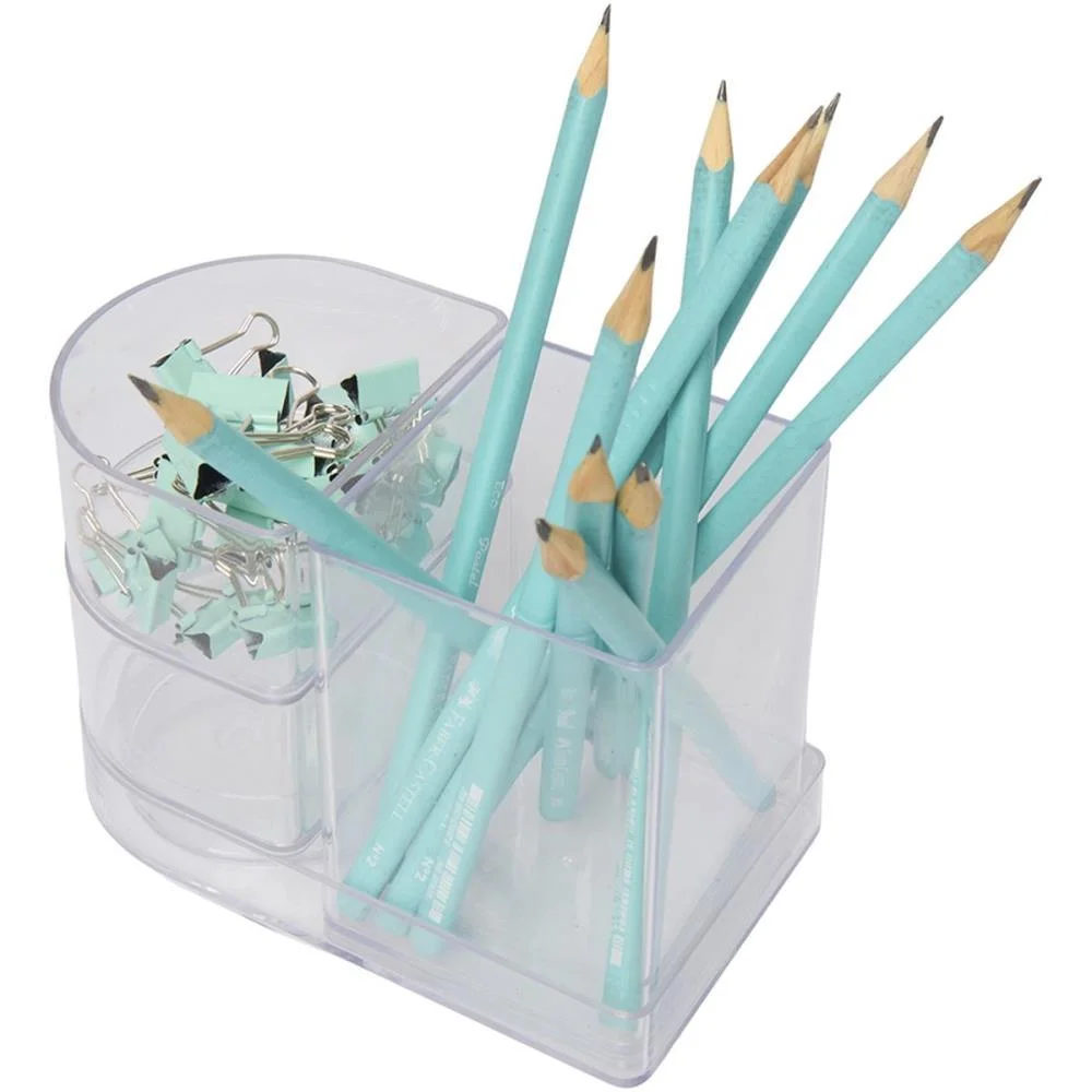 Acessorio Para Mesa Organizador Compact Cristal 4 Polibras (Kit) - imagem 2