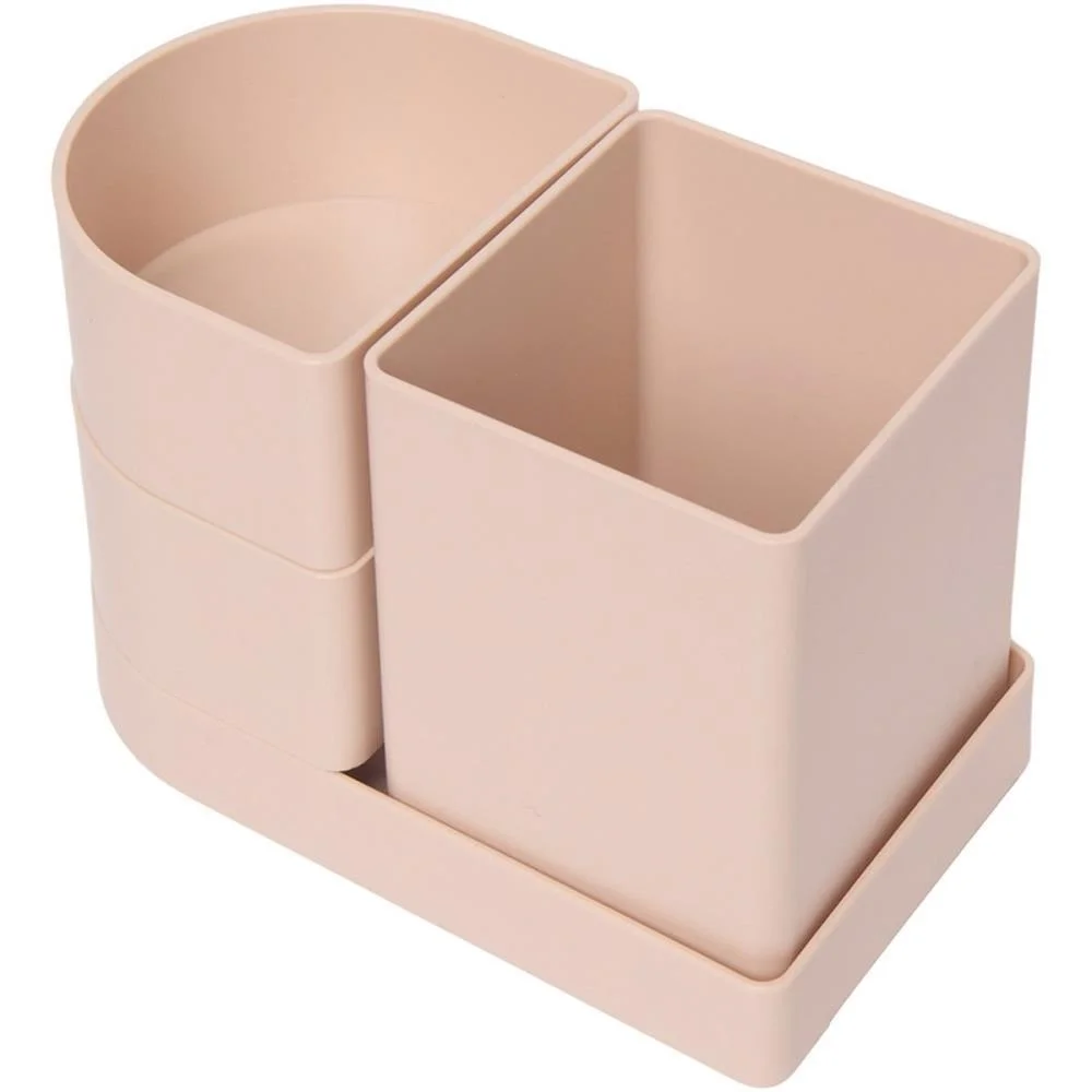 Acessorio Para Mesa Organizador Compact Rosa Antig Polibras (Kit) - imagem 5