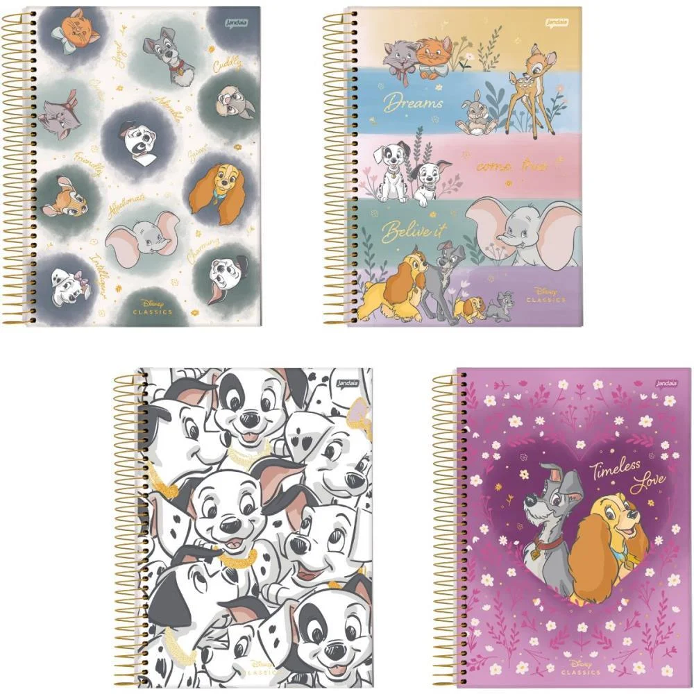 Caderno 10X1 Capa Dura Disney Classicos 160Fls. I.a Jandaia (Pct.c/04) - imagem 2