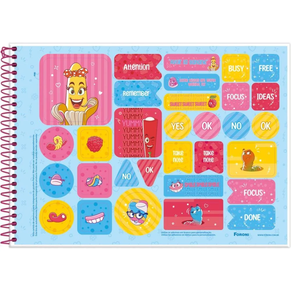 Caderno Desenho Univ Capa Dura Fini Plus 80Fls. Foroni (Pct.c/05) - imagem 5