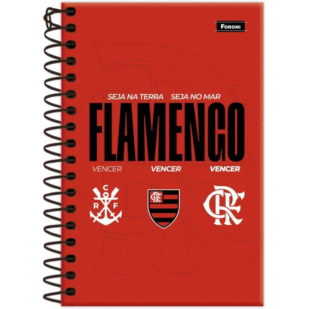 Caderneta 1/8 Flamengo Capa Dura 80Fls Foroni (Pct.c/04) - imagem 5