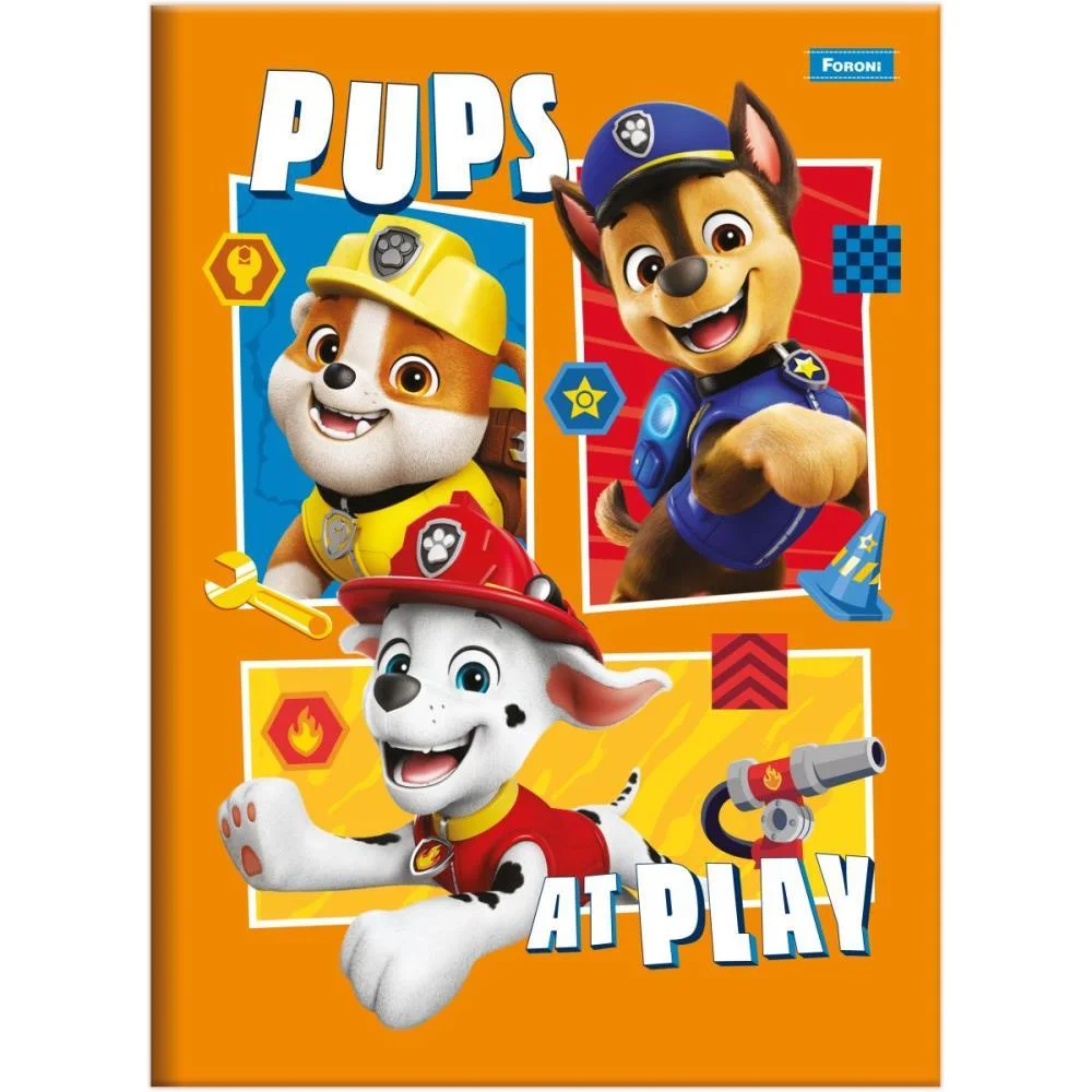 Caderno Brochura 1/4 Capa Dura Patrulha Canina 48F Foroni (Pct.c/05) - imagem 4