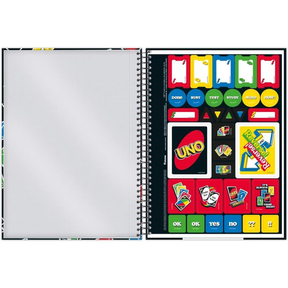 Caderno 01X1 Capa Dura Uno 80Fls Foroni (Pct.c/04) - imagem 7