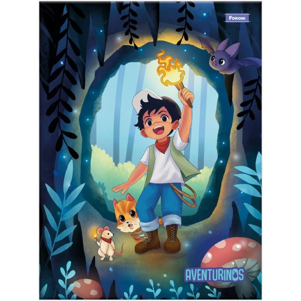 Caderno Brochurao Capa Dura Aventurinos 80F Foroni (Pct.c/05) - imagem 7